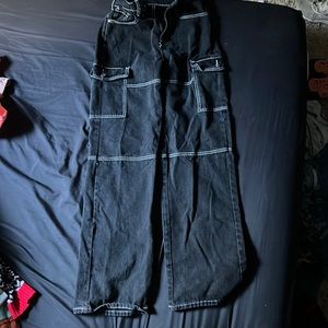 Shein Black Cargo Pants size Medium